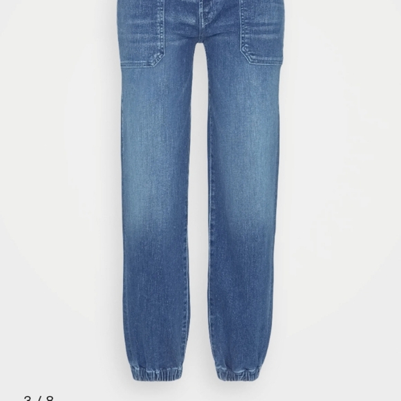 Mother Wrapper Patch Springy Ankle Jeans, Size 26 - Picture 6 of 13